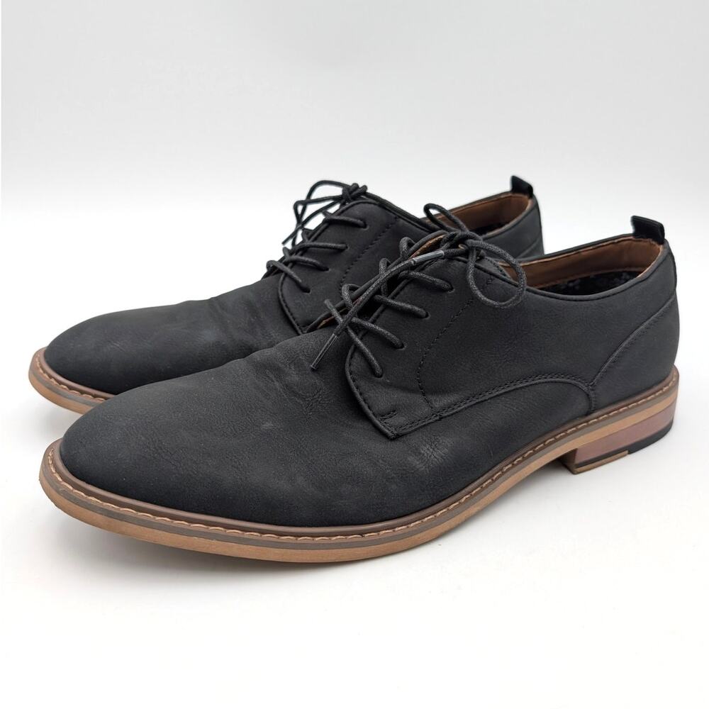 Madden Meuroton Plain Toe Oxford Shoes Lace-Up Men's Black Size US10.5 EU43-44